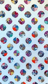 Vintage Hand Sewn Feed Sack Piece of the Pie Farmhouse Quilt