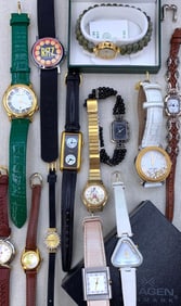 13 pc Caravelle, Brighton, J Ripka, Akribos, Danish Skagen, Irish Connemara Wristwatch Collection
