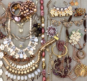 31 pc Burnished Blush Costume Jewelry Collection