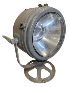Vintage Crouse-Hinds Company 250 Watt Naval, Industrial, Rescue, Theatre, Working Search Light