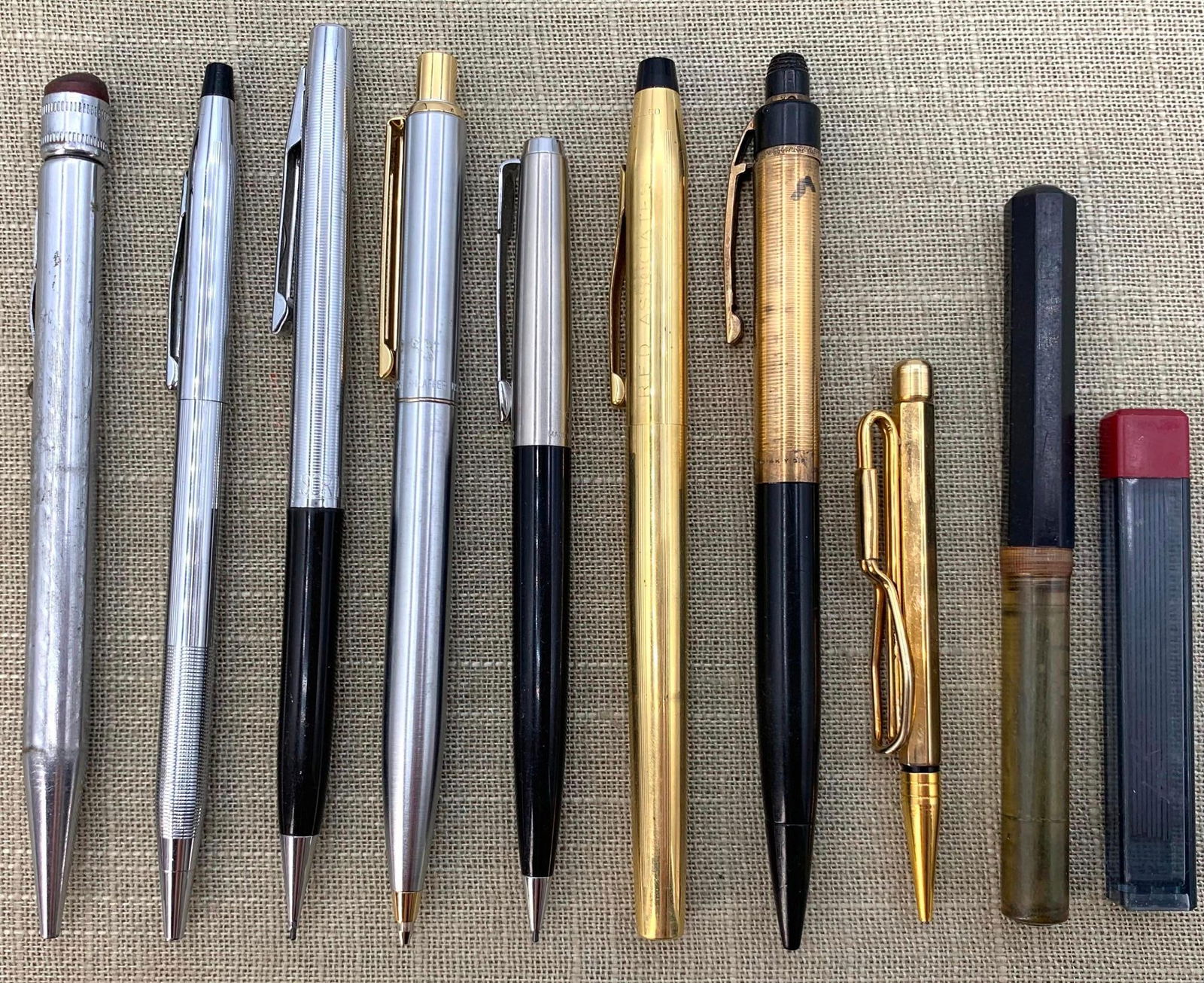 10 Vintage Cross, Parker, Scheaffer's, Eversharp Mechanical Pencil and Marker Writing Instruments (1 of 4)
