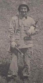 Hitler's Hideout Cognac Photograph: WWII Army Corporal Joseph Karasevic US Soldier Wartime Ephemera