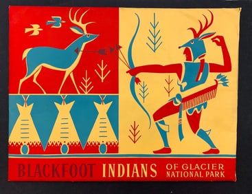 24 pc 1959 Blackfoot Indian Color Print Portraits