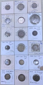 31 pc 1819 to 1965 Antique to Vintage Silver Coin Collection