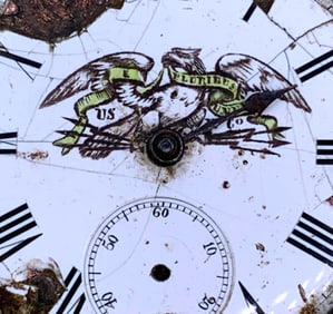 Antique US W Co Eagle Key Wind 1867 & 1878 Paris Universal Exhibition Awards Silver Pocket Watch