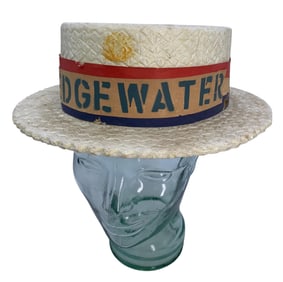 Vintage Cleveland Ohio EDGEWATER Park Men's Souvenir Boater Hat