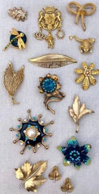 Fantastic 15 pc Vintage Designer Dior, Barrera, Napier Costume Jewelry Collection