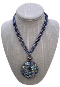 38 pc Peacock Freshwater Pearl Dusky Plum Jewelry Collection