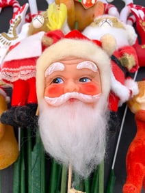 21 pc Vintage Made in Taiwan Christmas Wreath, Centerpiece, Tree Decorations