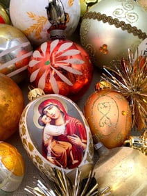 27 Vintage Austria, West Germany, Japan, Shiny Brite, USA Christmas Tree Ornaments