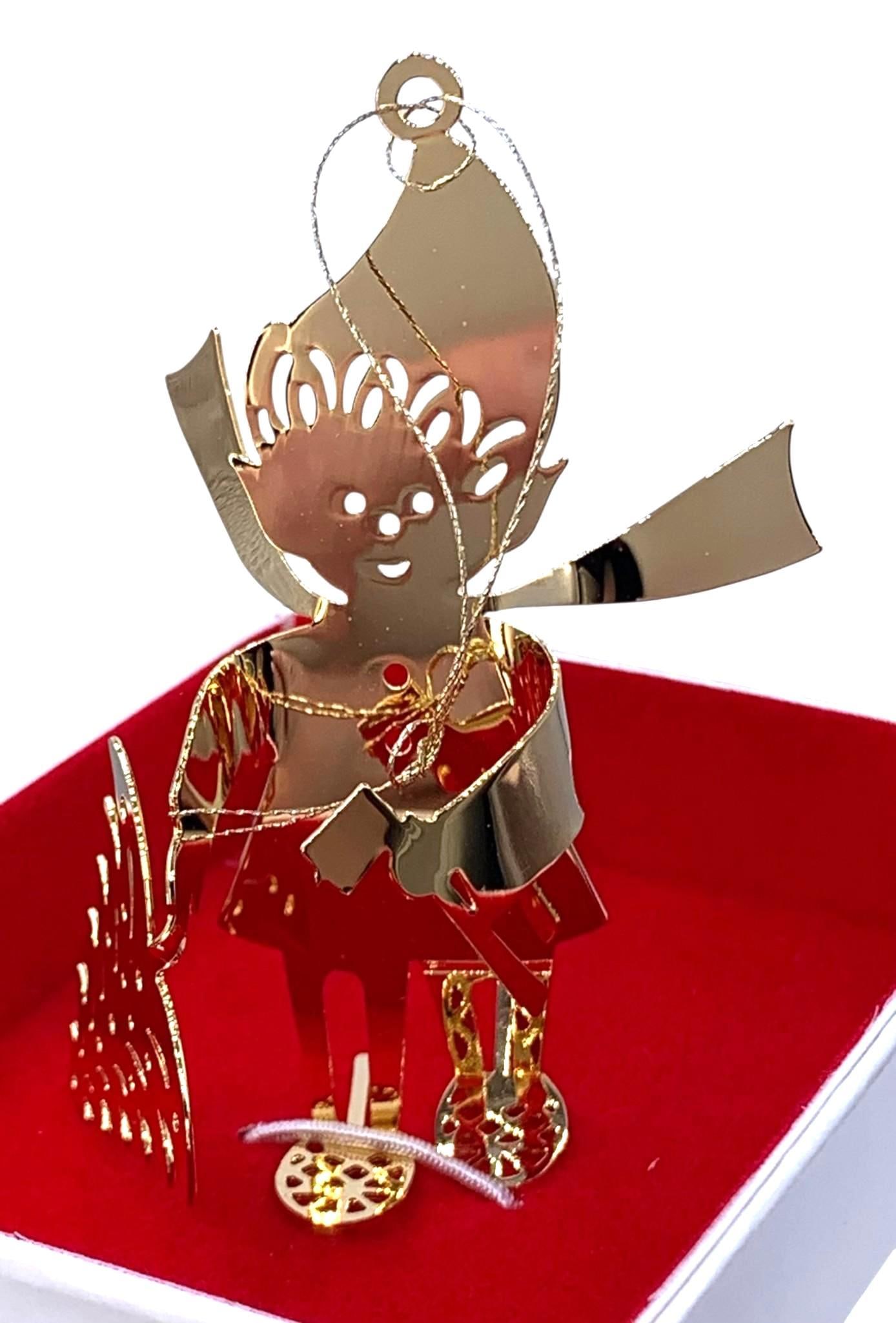 15 LUNT and Wallace Silversmith Cut and Engraved Brass Christmas Ornaments (1 of 14)