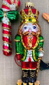 15 Mercury Glass, Articulated Wood, Christmas Nutcracker Ornaments