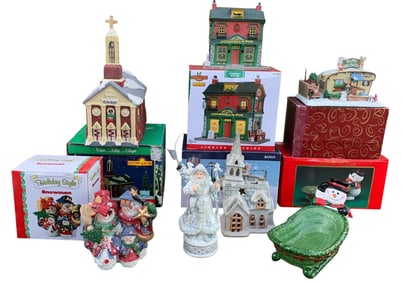 7 Vintage Electric Light Up, Votive Candle, Musical, Christmas Decorations