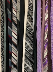 19 pc Men's Vintage Necktie Collection