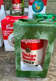 40 Vintage Campbell's Soup, International Santa Claus Collection, Christmas Ornaments