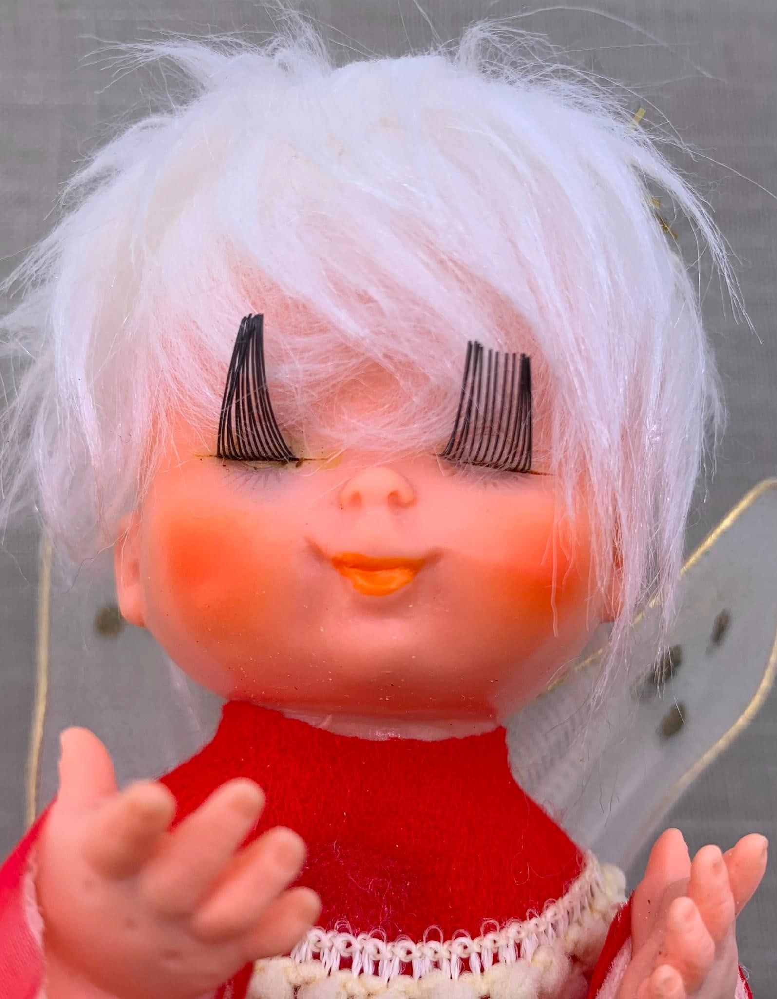 25 Mid Century Japan, Flocked, Yarn, Santa, Snowman, Flying Angel, Christmas Ornaments (1 of 20)