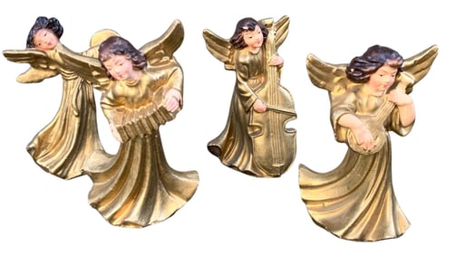 33 pc Vintage Gilded Angel Christmas Ornament Collection