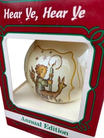 24 Schmid Sister Berta Hummel, M I Hummel and Hummel Inspired Glass Christmas Ornaments in Boxes