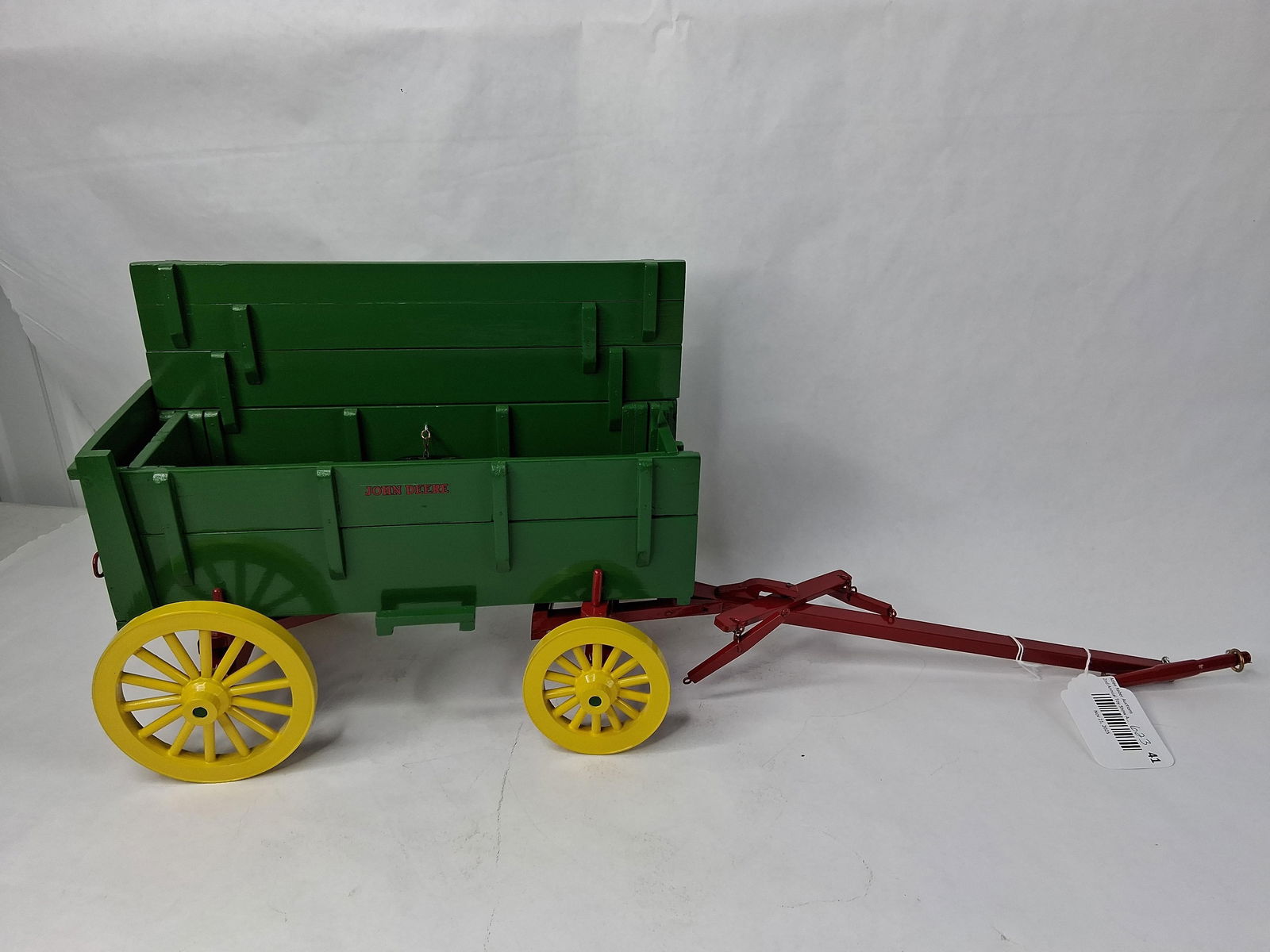 Hand Crafted Wood Pull Behind Farm Wagon: Like new condition 1/16 scale