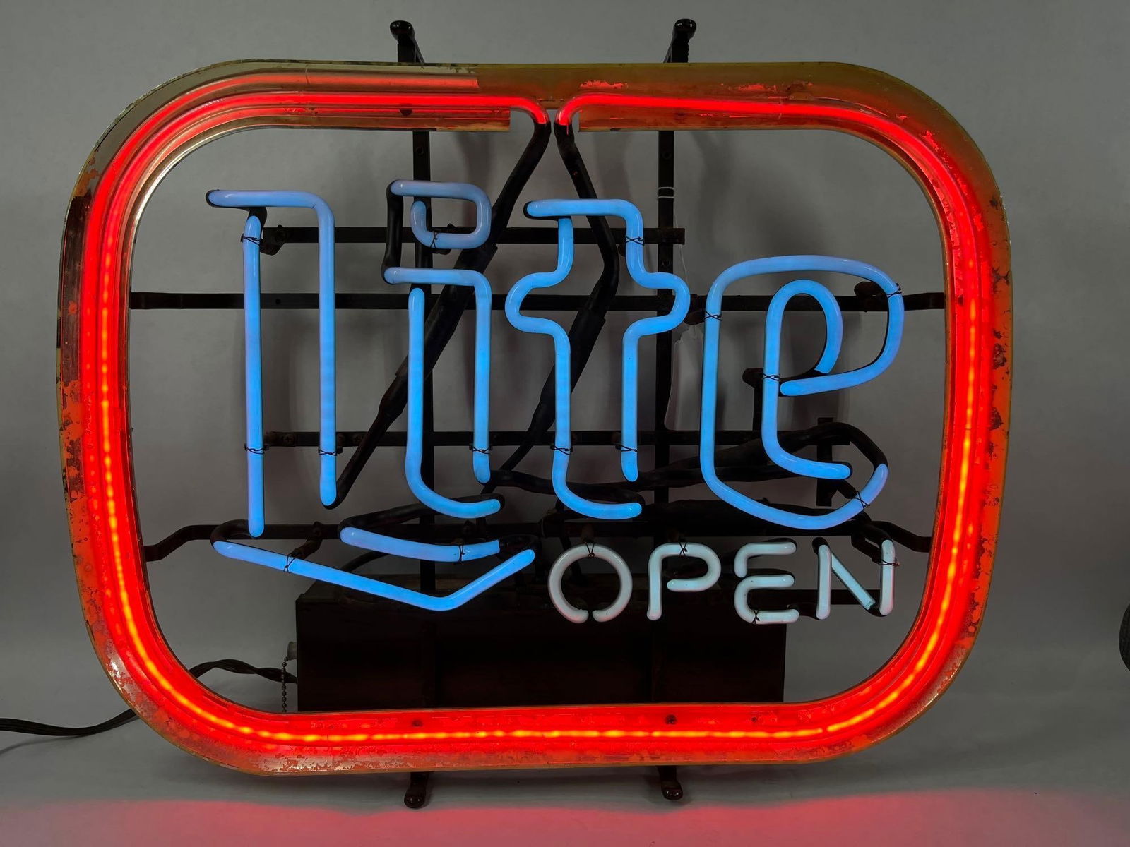 Miller Lite Neon Open Sign