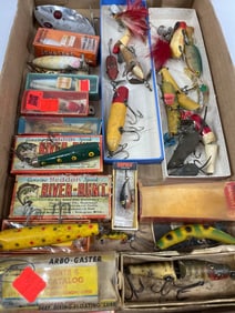 Old Wooden and Spinner Fishing Lures