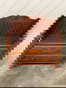 American Made 2 Drawer Hall Seat