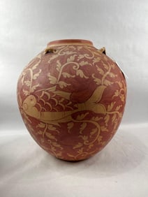 Hand Painted Thailand Fish Urn