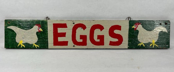 Farmhouse Hand Painted Egg Sign