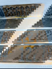 1920 and 1922 IA License Plates