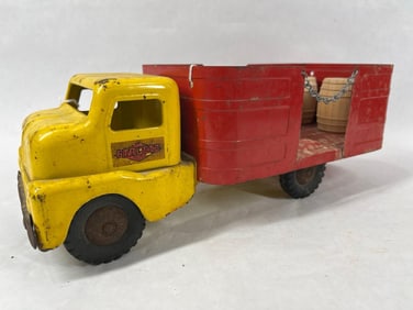 Structo Pressed Steel Barrel Truck