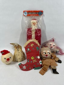 Santa and Christmas 1960s Surprise Balls