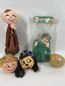 1960s Surprise Balls & Gregor Hand Puppet