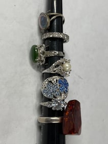 Ladies Sterling and Silver Fashion RIngs