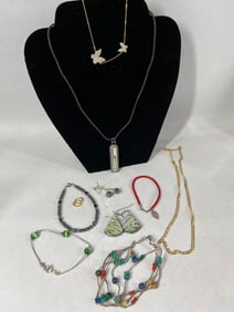 Necklace, Bracelets, and Earring, Sterling Jewelry