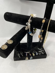 Sterling Bracelets, Charms, and Earrings