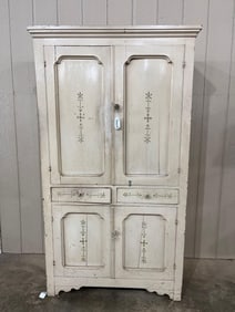 Country Farmhouse 4 Drawer Cabinet Pie Safe