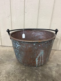 Large Copper Apple Butter Kettle