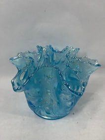 Westmoreland Ice Blue Roselin Wildflower Vase