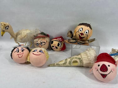 1960s Hand Painted Surprise Balls