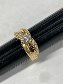18K Gold Nova Eloquence RIng w/ .52 Carat Diamond