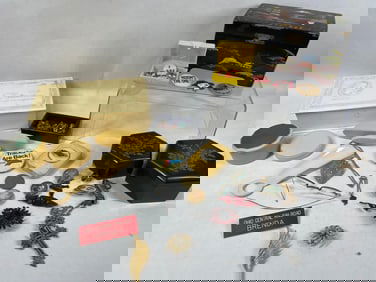 Red Cross, Nixon Buttons, Enamel Boxes, and Jewelry