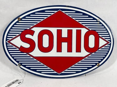 SOHIO Porcelain Sign