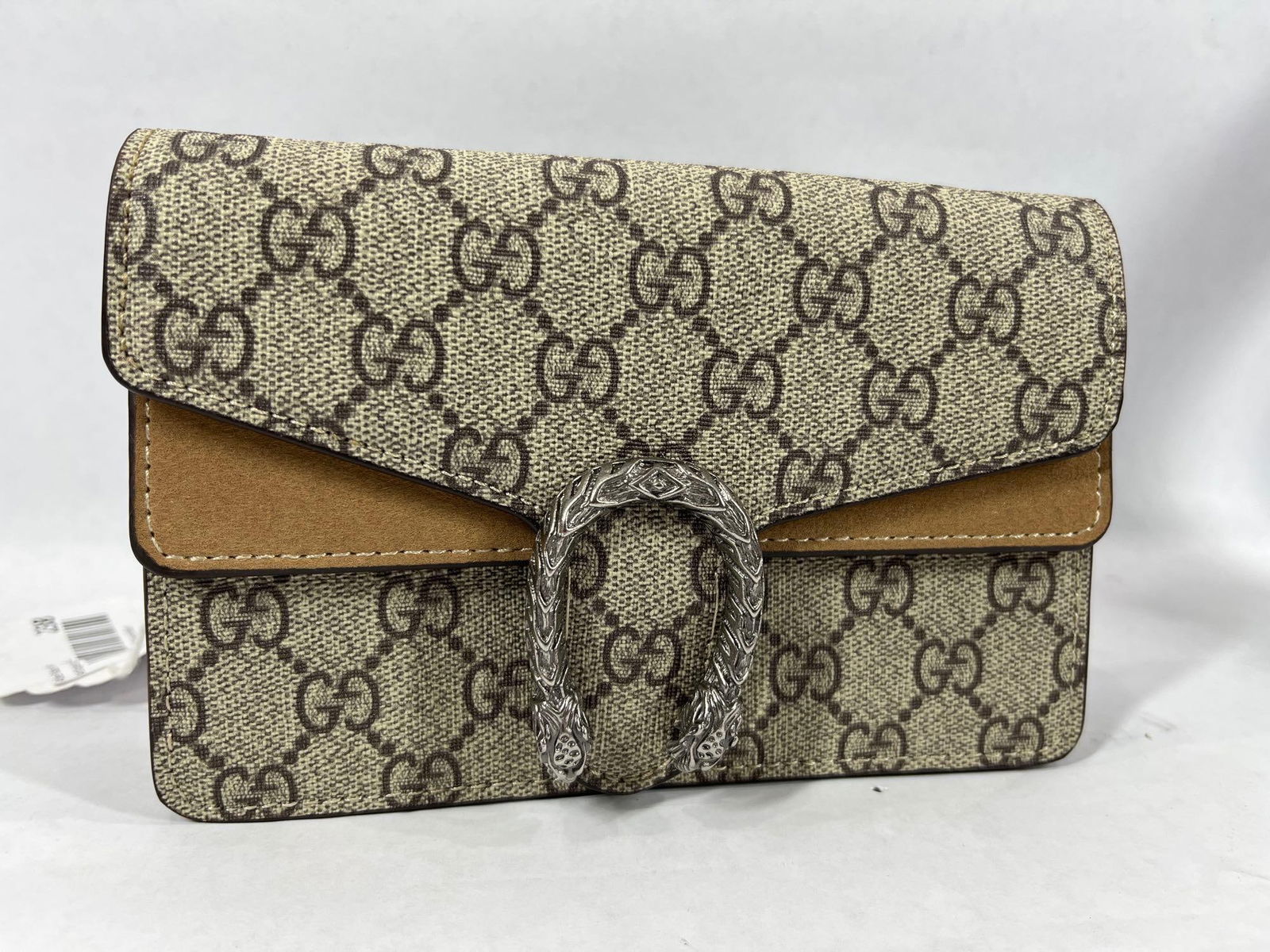 Gucci Dionysus Mini Crossbody Bag: New, never used. Stitching looks correct and this bag includes a heavy chain strap. Inside reads made in Italy, but this bag has not been authenticated.