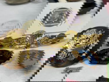 Pins, Badges, Medals, and Military Items