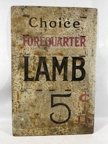 Choice Lamb Tin Sign