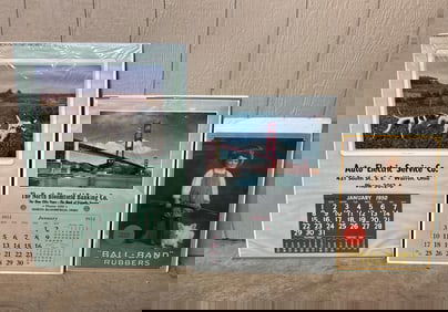 1950s Advertising Calendars & Rubber Boot Ad