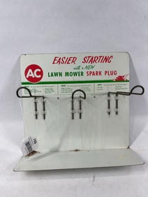 AC Spark Plugs Lawn Mower Display