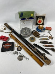 HD Wallet, Ford Mustang Cap, Pocket Knives, Pontiac Ruler and more