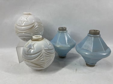 Baby Blue & Stars Lightning Rod Balls