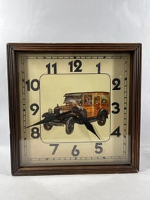 Ford Woodie Wagon Clock